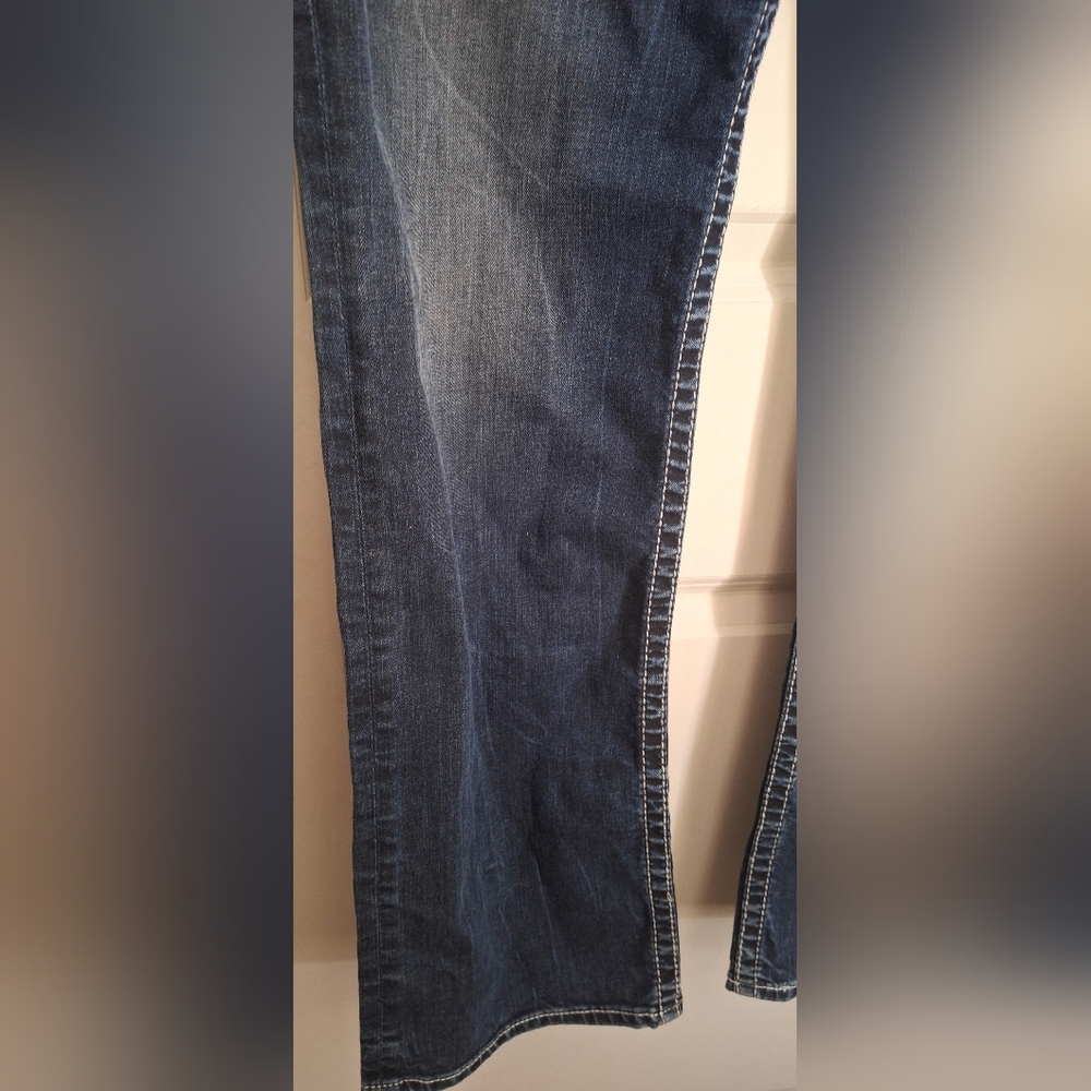 Big Star Pioner Boot Womens Blue Denim Jeans Sz 36R Western - Picture 4 of 11